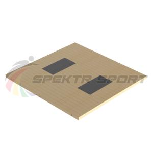 Купить Помост тяжелоатлетический 3х3х0,1м, рез. амортизаторы 1х0,5х0,04м в Ельни 