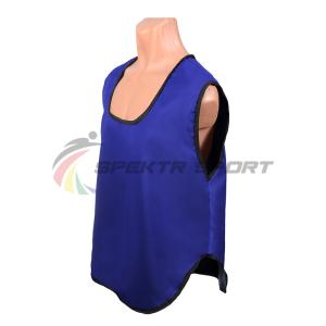 Купить Манишка футбольная односторонняя Spektr Sport синяя, р.36-40 в Ельни 
