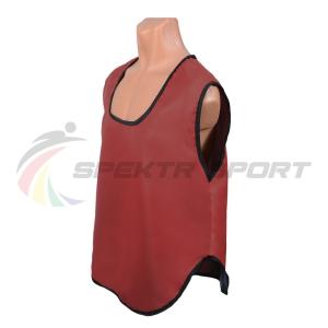 Купить Манишка футбольная односторонняя Spektr Sport красная, р.36-40 в Ельни 