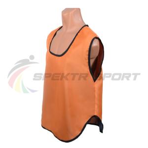 Купить Манишка футбольная односторонняя Spektr Sport оранжевая, р.36-40 в Ельни 